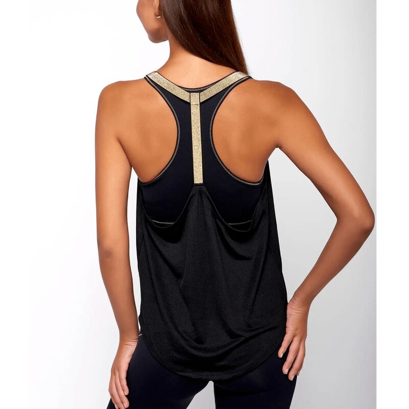 Vêtement de yoga DÉBARDEUR LEOTEE - NOIR/GOLD - S