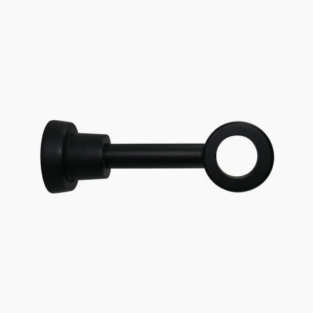 Support barre à rideau JURA noir 2,8 cm 13,5 cm