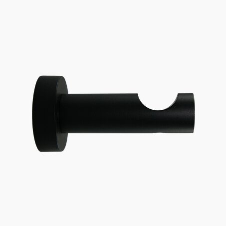 Support barre à rideau JURA noir diamètre barre 2,8 cm 8 cm