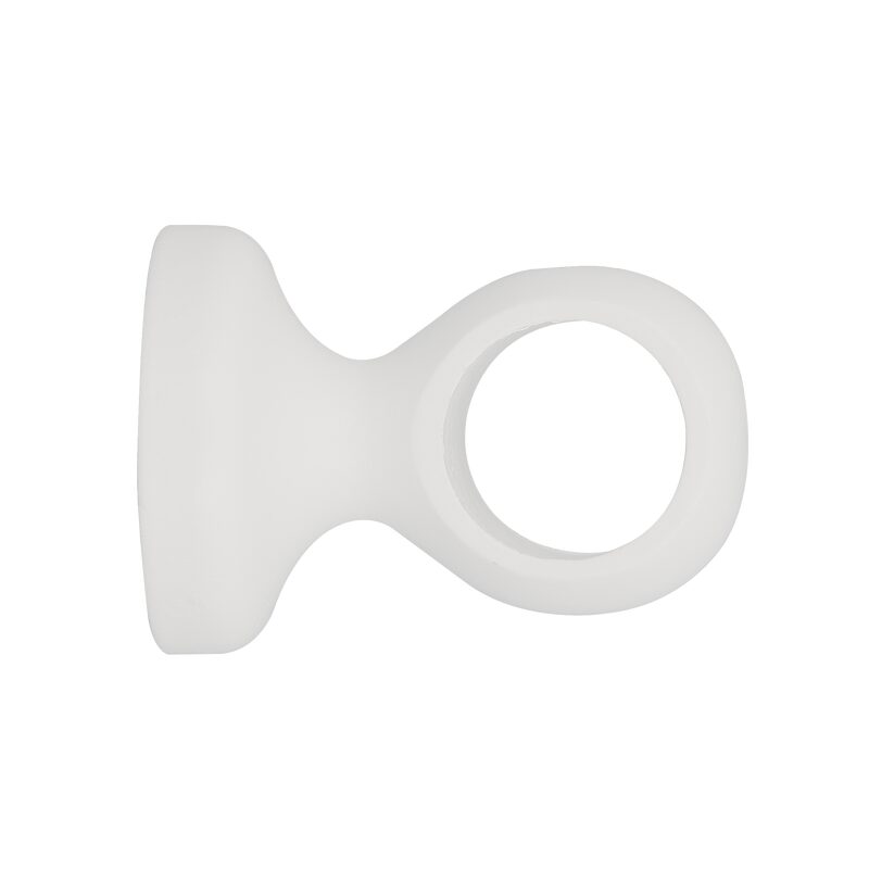 Support barre à rideau JURA coloris blanc diamètre barre 2,8 cm longueur 5 cm