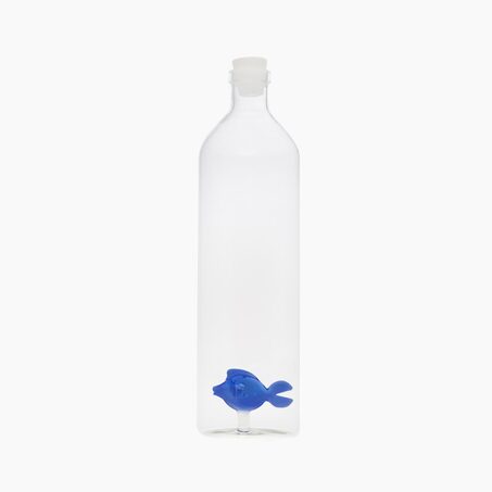 Balvi Bouteille BLUE FISH SWIMMING coloris bleu