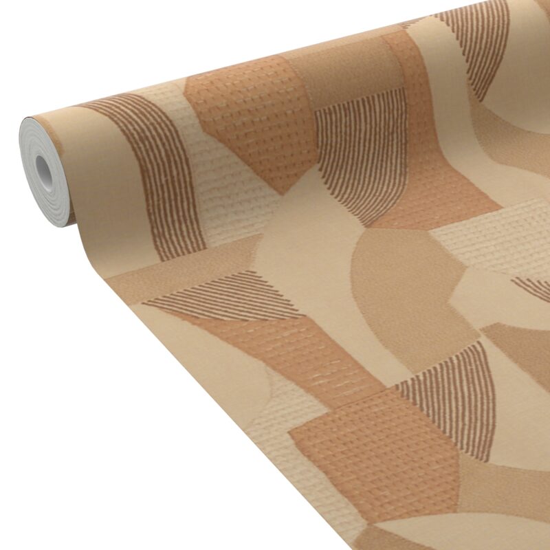 Papier peint intissé DAMARA coloris terracotta