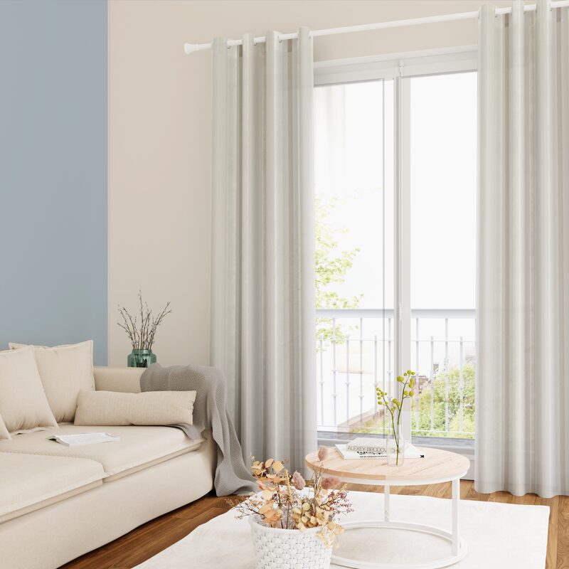 Voilage OSTANIA coloris lin 140 x 240 cm