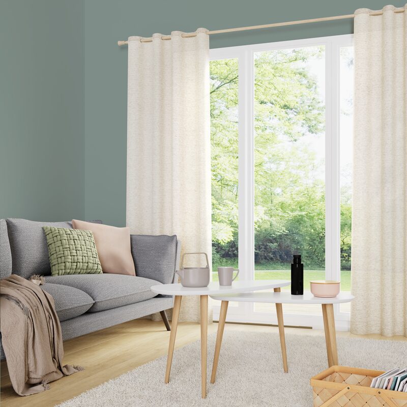 Voilage LYVAN coloris écru 140 x 240 cm