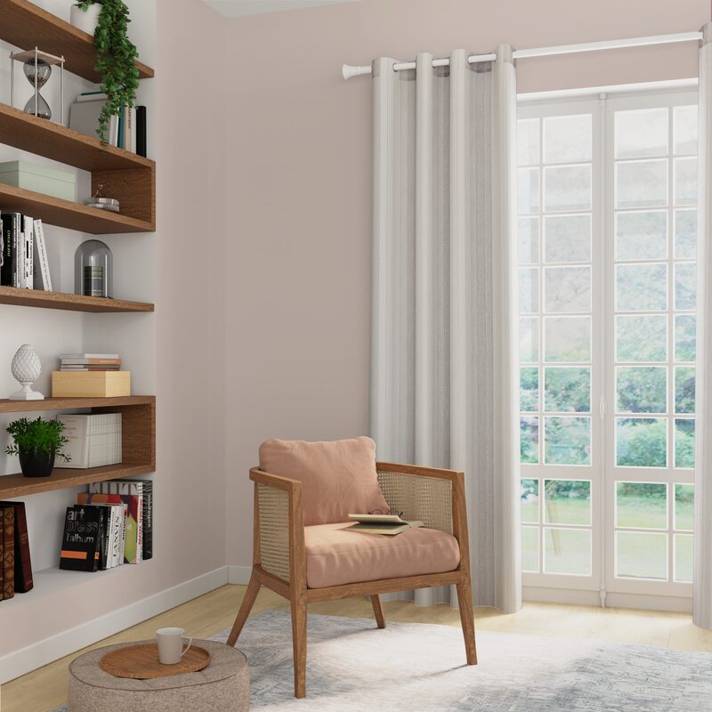 Voilage SALINA coloris gris bleuté 140 x 240 cm