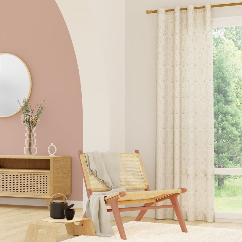 Voilage NYMPHEA coloris naturel 140 x 240 cm