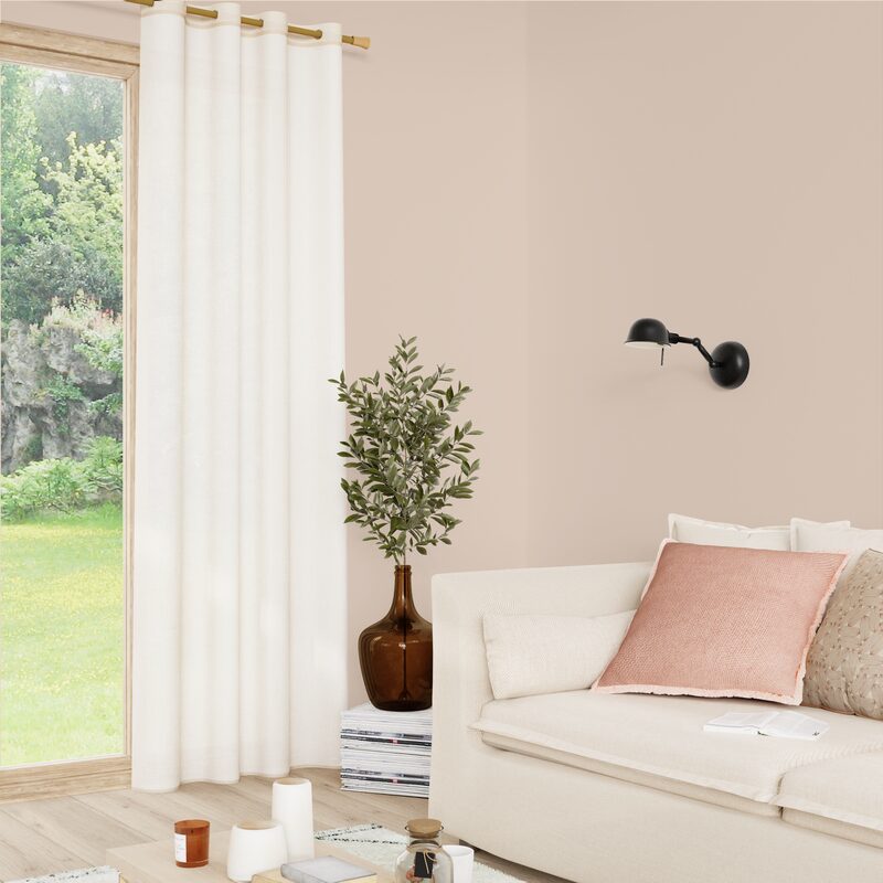 Voilage AIA coloris beige 140 x 240 cm