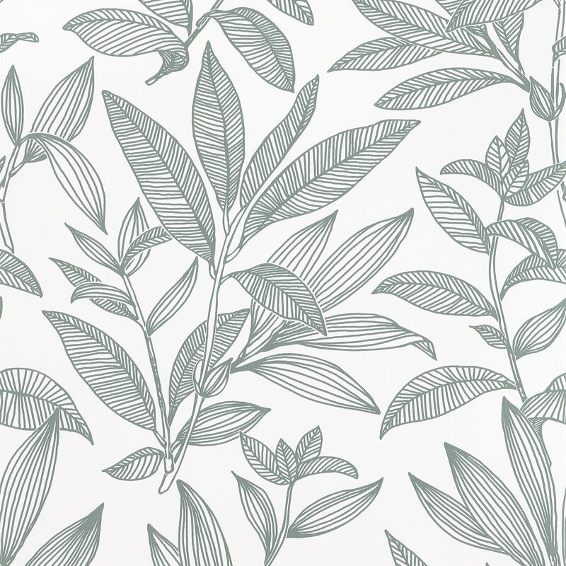 Papier peint intissé NOÉMIE coloris vert de gris