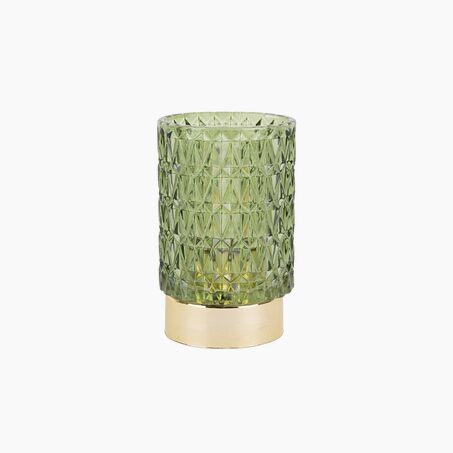 Present Time Objet lumineux VOTIVE coloris vert 13 x 8,5 cm