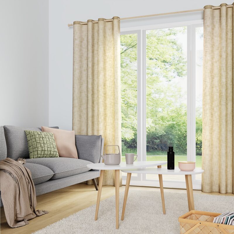 Rideau ALAN coloris chanvre 140 x 260 cm