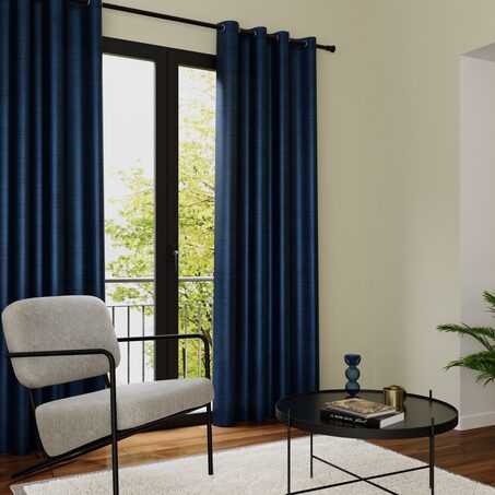Rideau PEGAZE coloris bleu nuit 135 x 260 cm