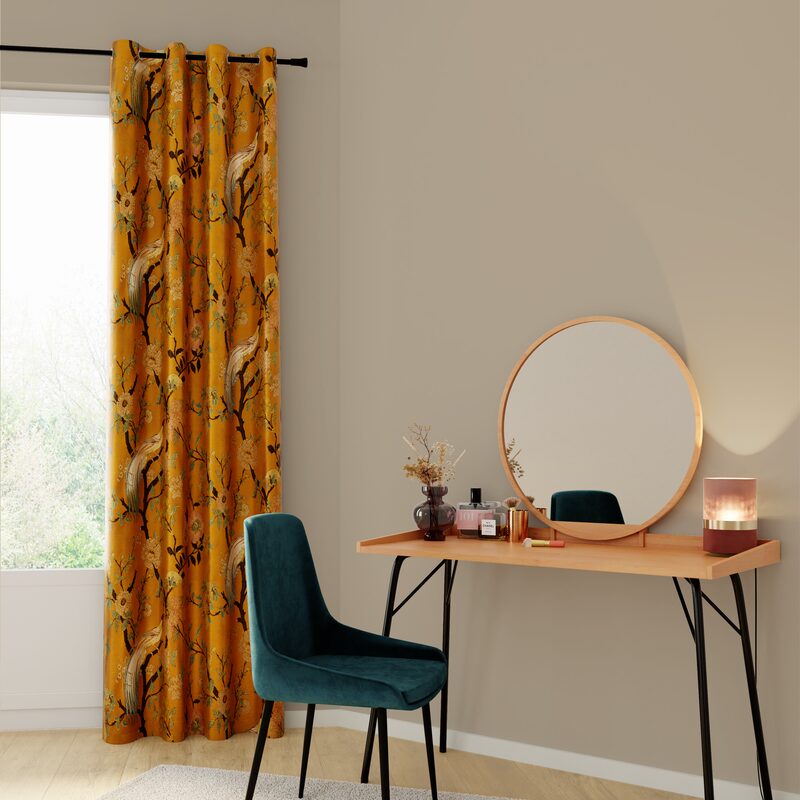 Rideau EMY coloris ambre 140 x 260 cm