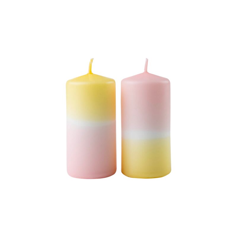 Bougie PILAR S coloris multicolore hauteur 7 cm