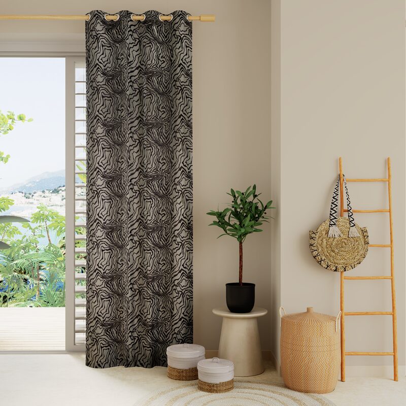 Rideau ZEBRA coloris anthracite 140 x 260 cm