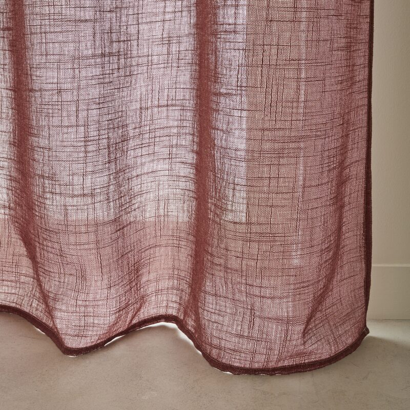 Rideau KEA coloris marsala 140 x 260 cm