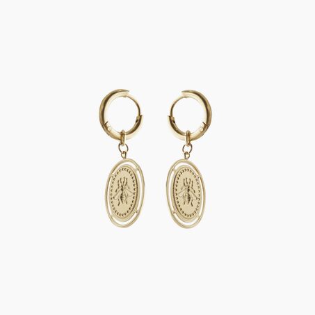 Milë Mila Boucle d'oreilles API coloris or