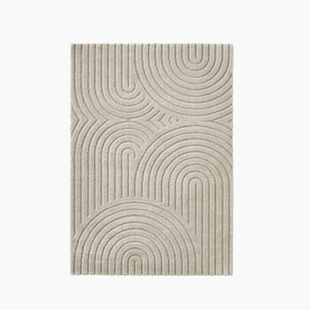 Tapis MANSO coloris beige 120 x 170 cm