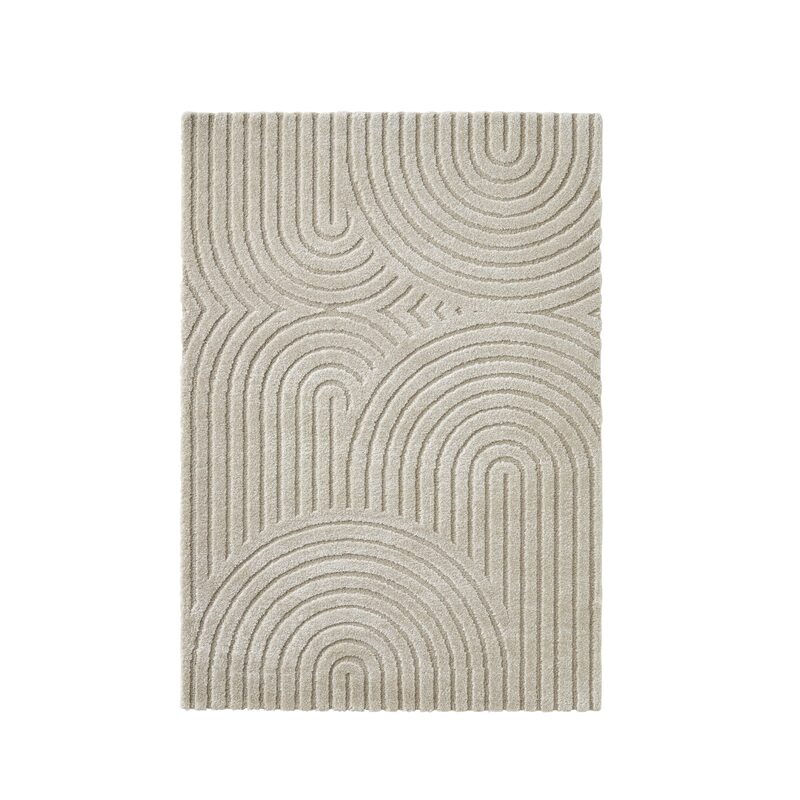Tapis MANSO coloris beige 120 x 170 cm