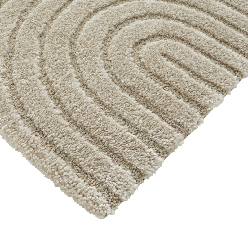 Tapis MANSO coloris beige 120 x 170 cm