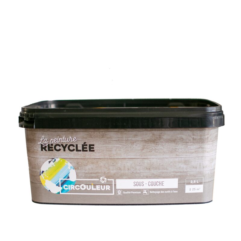 Peinture SOUS COUCHE RECYCLÉE Acrylique blanc Mat 2,5 L
