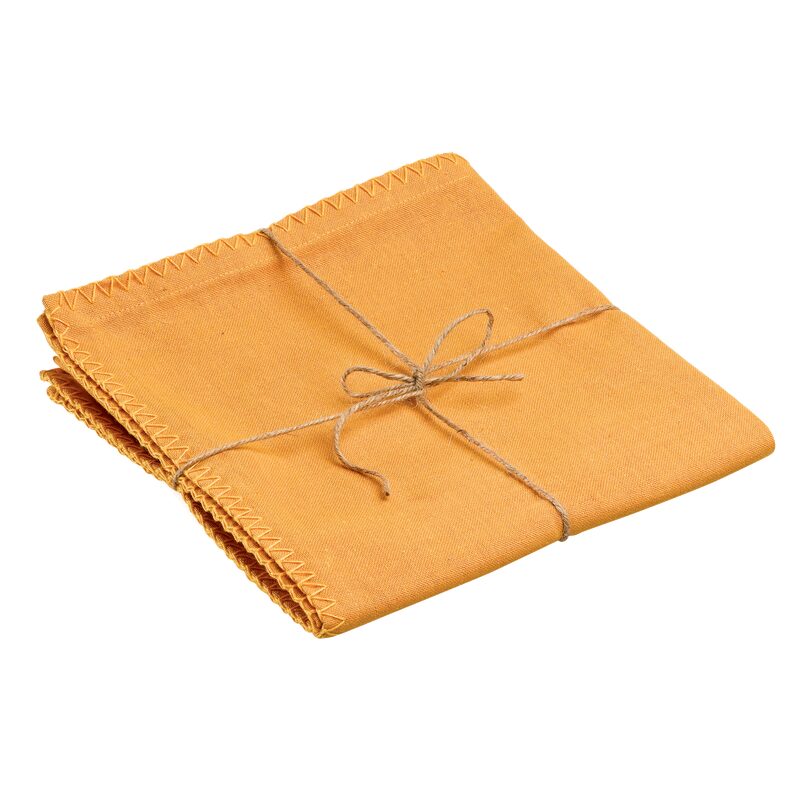 Chemin de table DELIA coloris jaune safran 45 x 170 cm