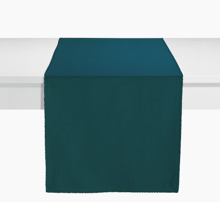 WINKLER Chemin de table DELIA bleu canard 45 x 170 cm