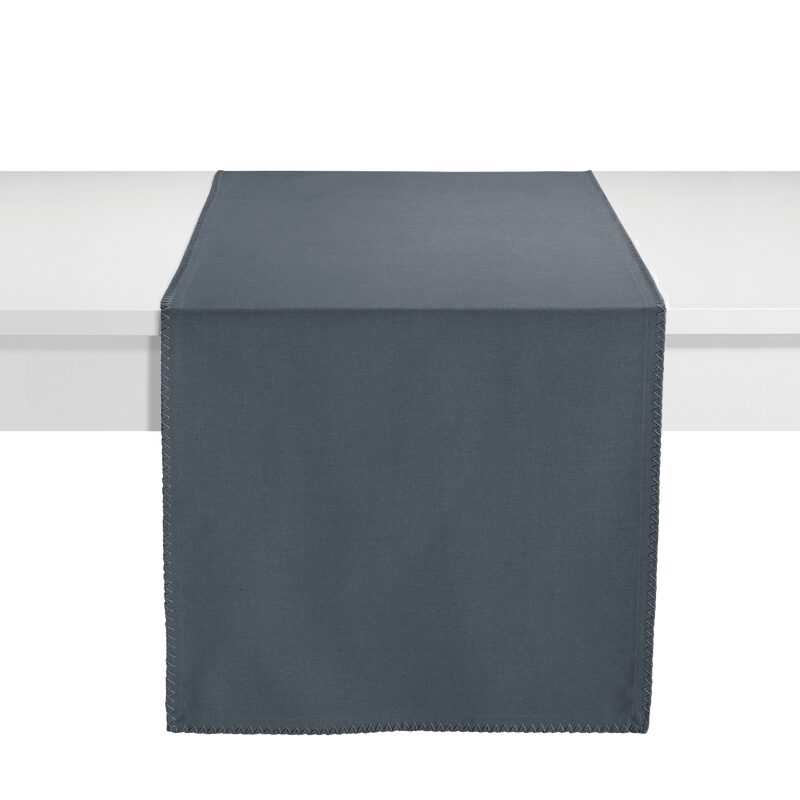 Chemin de table DELIA coloris anthracite 45 x 170 cm