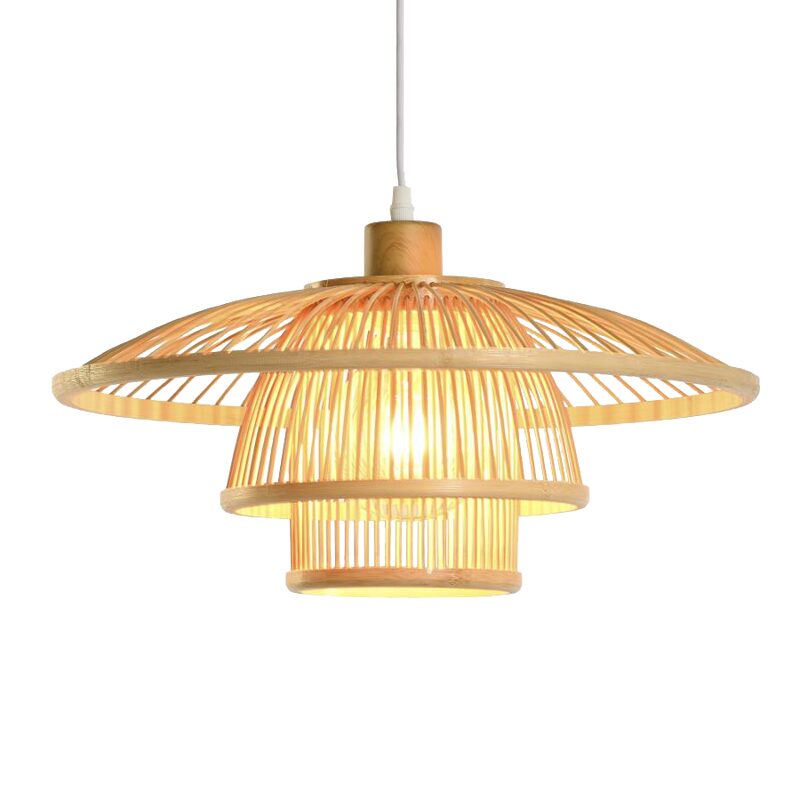 Suspension MYRIADE coloris bois 17 x 40 cm