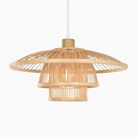 Suspension MYRIADE coloris bois 17 x 40 cm