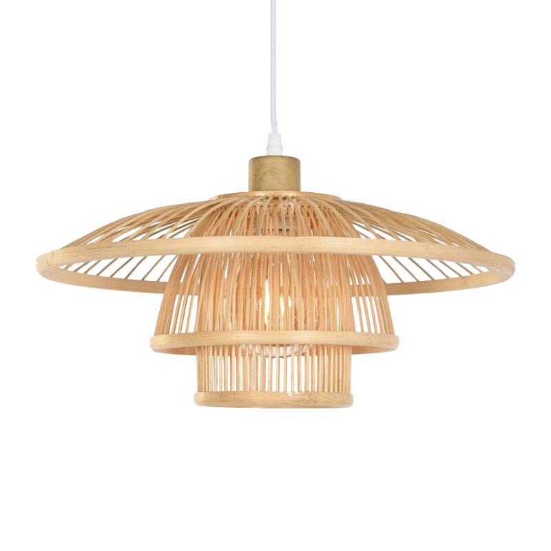 Suspension MYRIADE coloris bois 17 x 40 cm