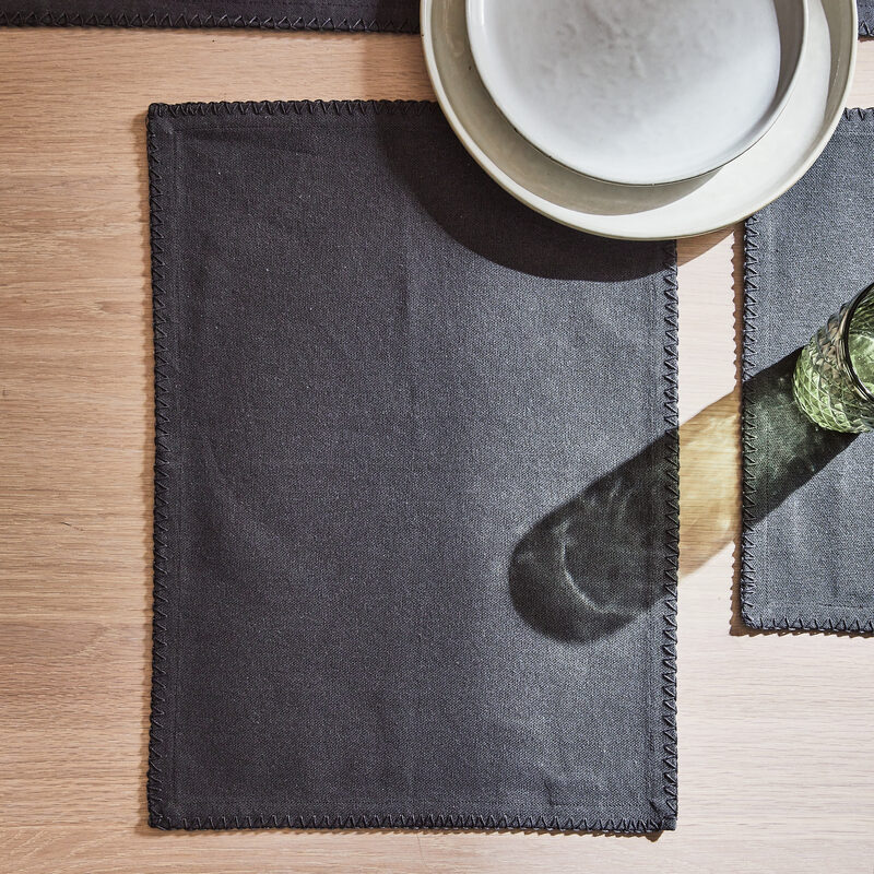 Set de table DELIA coloris anthracite