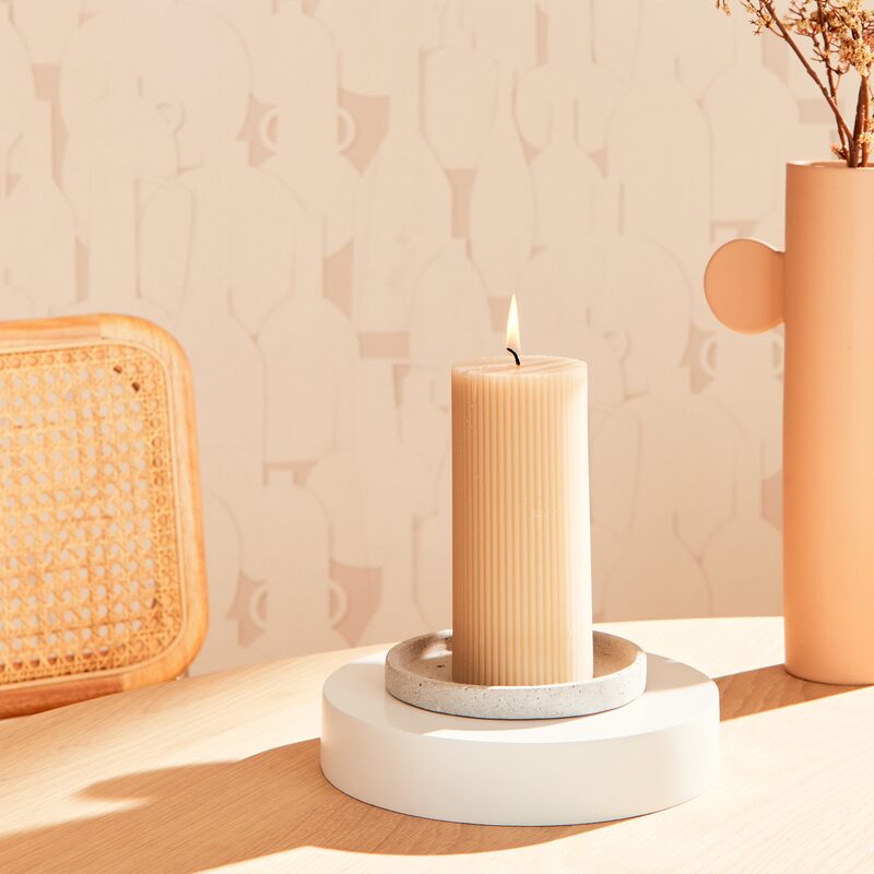 Bougie EMPIR coloris beige