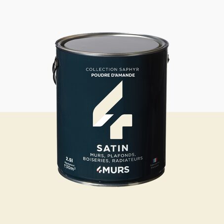 Saphyr Peinture Peinture poudre d'amande Satiné 2,5 L