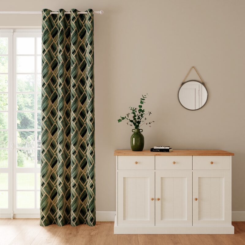 Rideau MARBLE coloris menthol 136 x 260 cm