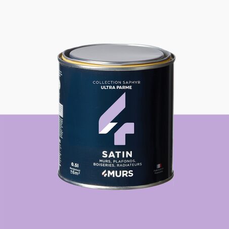 Peinture SAPHYR Alkyde ultra parme Satiné 0,5 L