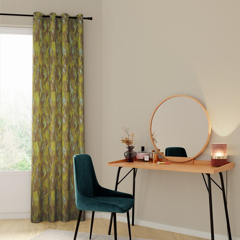Rideau ALOIS coloris safran 140 x 260 cm