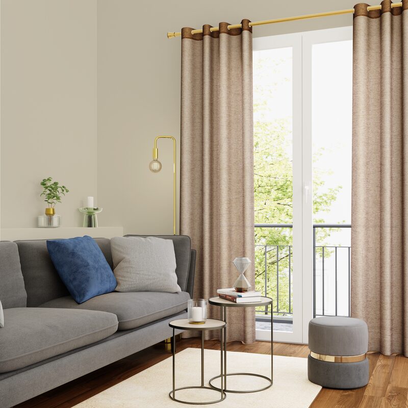 Voilage LANA coloris mordoré 140 x 240 cm