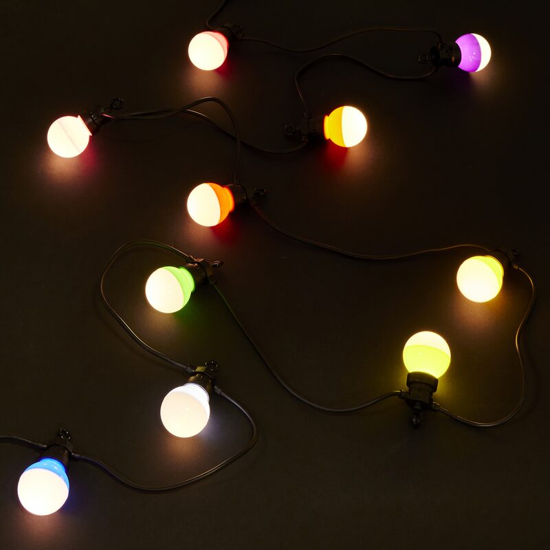 Guirlande lumineuse GUINGUETTE coloris transparent et noir