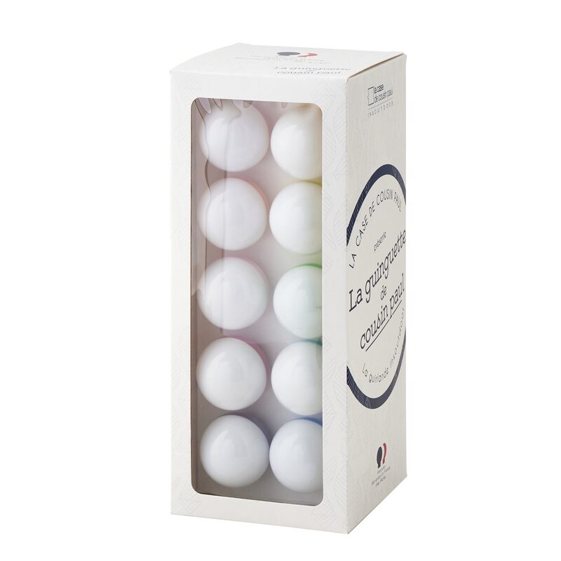 Guirlande lumineuse GUINGUETTE coloris transparent et noir