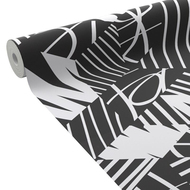 Papier peint intissé BLAIZE coloris noir léger