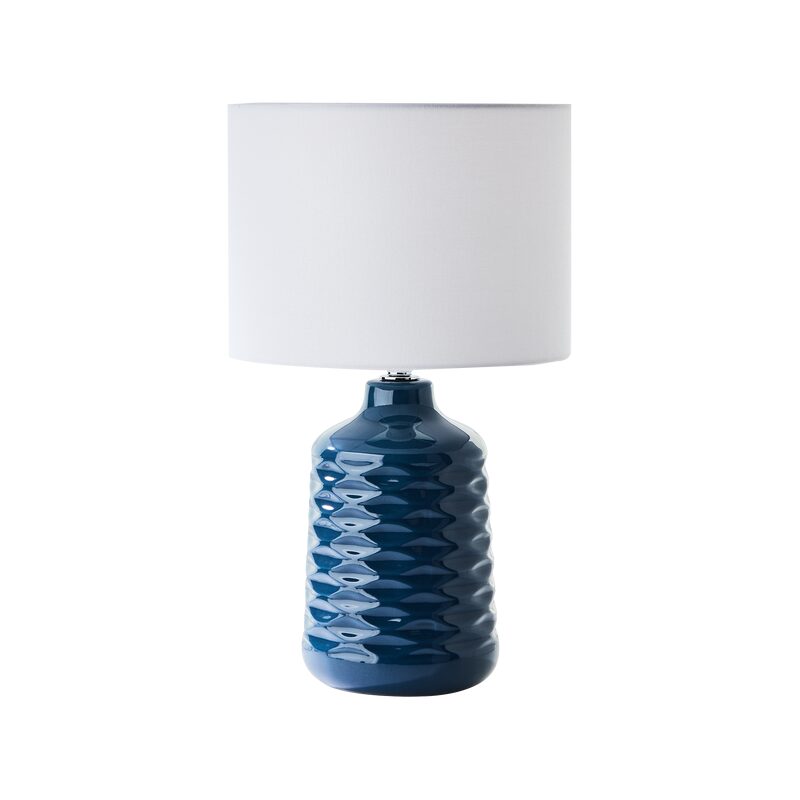 Lampe à poser ILYSA coloris bleu 41,5 x 25 cm