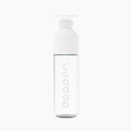 Dopper Gourde INSULATED VERRE coloris Blanc/Transparent