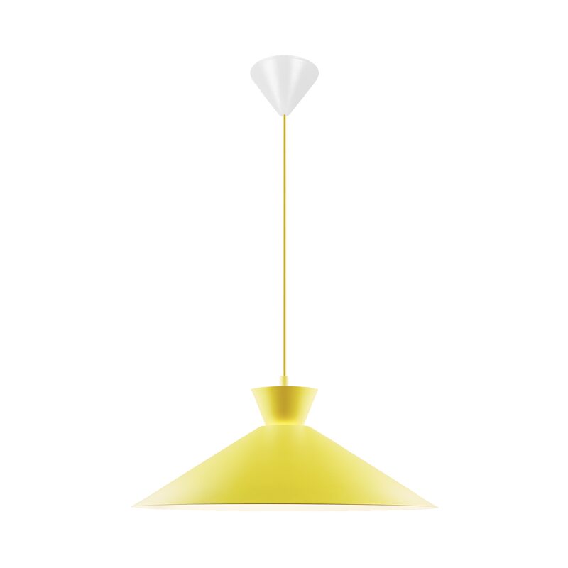 Suspension DIAL coloris jaune 17,5 x 45 cm