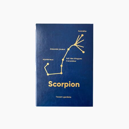 L'AVANT GARDISTE Carnet ASTRO SCORPION coloris bleu