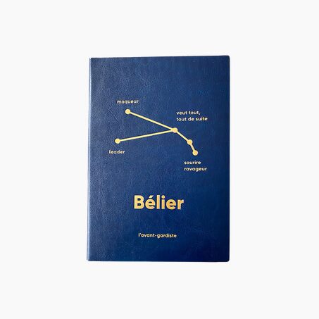 L'AVANT GARDISTE Carnet ASTRO BELIER coloris bleu