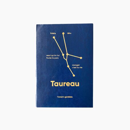 L'AVANT GARDISTE Carnet ASTRO TAUREAU coloris bleu