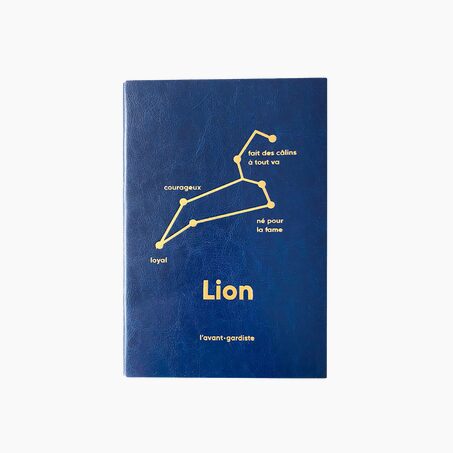 L'AVANT GARDISTE Carnet ASTRO LION coloris bleu