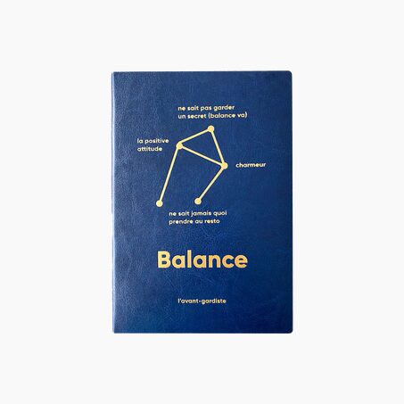 L'AVANT GARDISTE Carnet ASTRO BALANCE coloris bleu