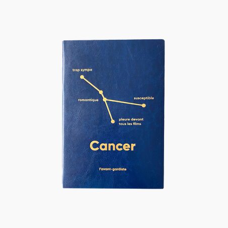 L'AVANT GARDISTE Carnet ASTRO CANCER coloris bleu
