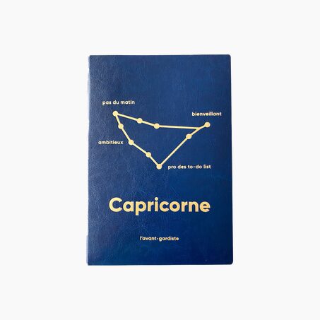 L'AVANT GARDISTE Carnet ASTRO CAPRICORNE coloris bleu